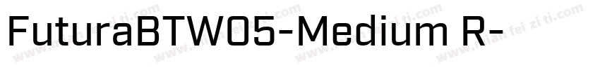FuturaBTW05-Medium R字体转换